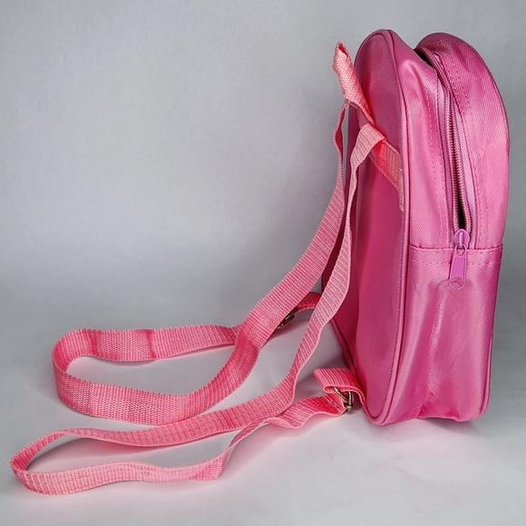 1998 Hello Kitty Pink Mini Backpack 90s Sanrio Plaid Strawberry - Picture 5 of 8